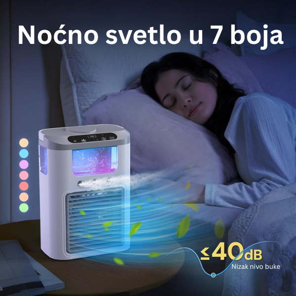 Bežična 4u1 mini klima sa punjivom baterijom