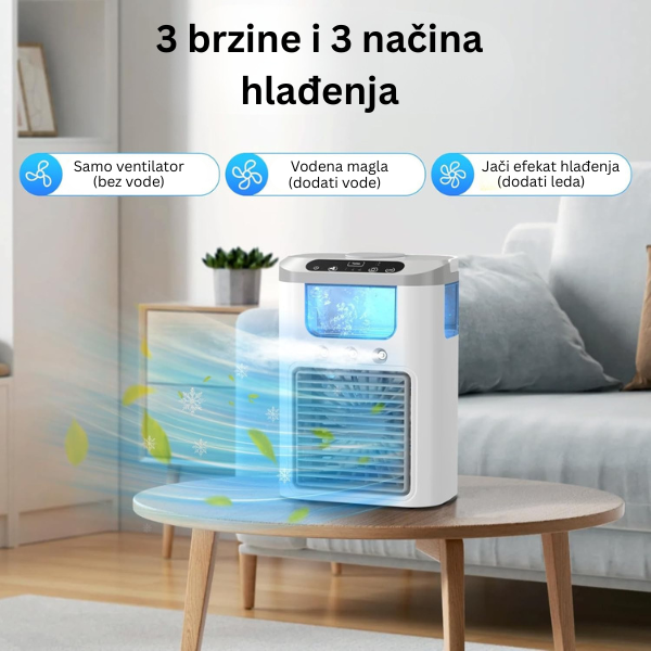 Bežična 4u1 mini klima sa punjivom baterijom