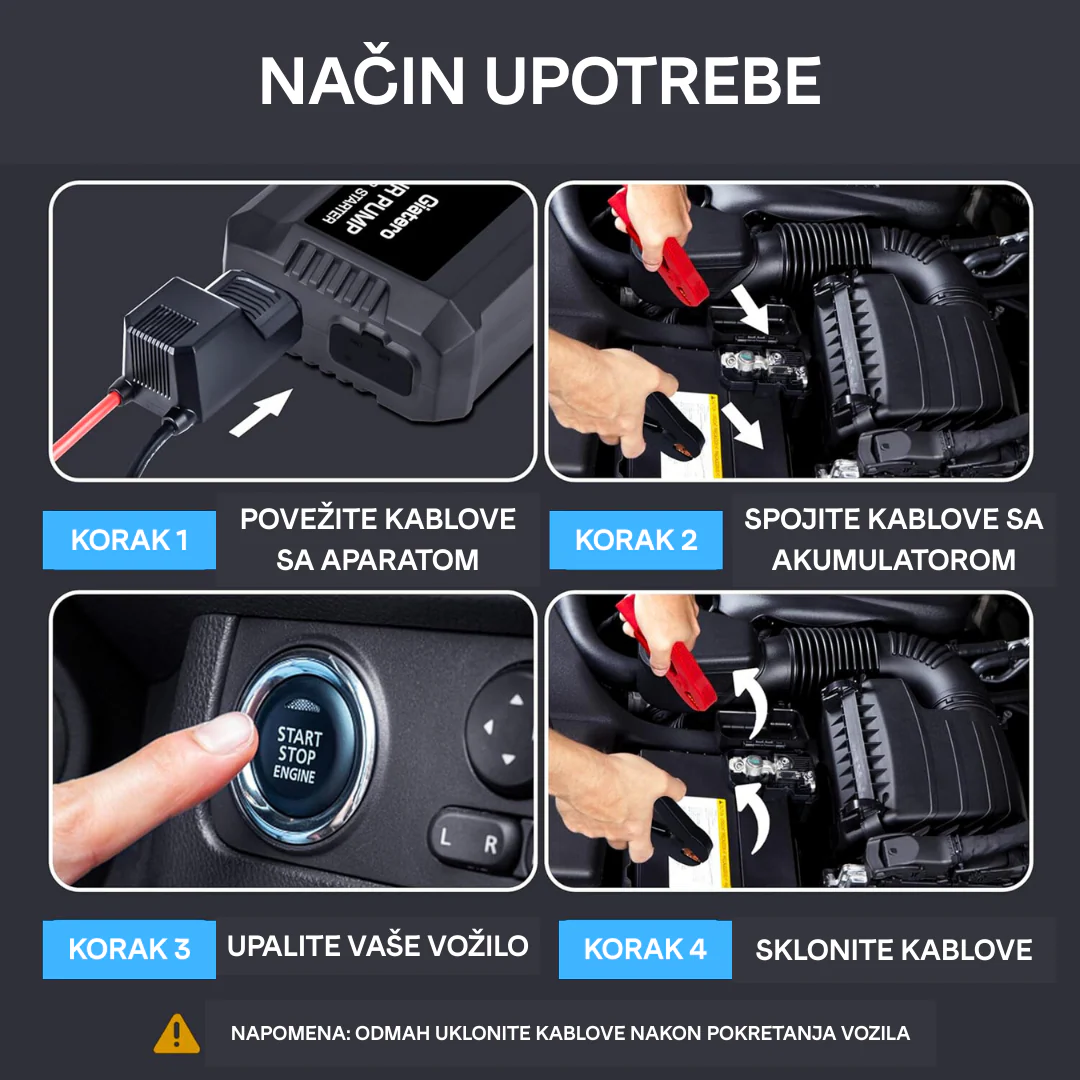 starter za auto sa kompresorom — detalj 5
