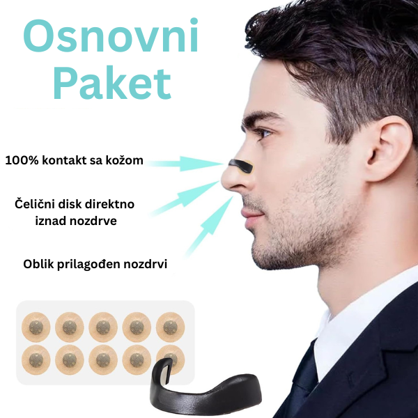 Magnetne Trakice za Disanje (30 komada) – Protiv Hrkanja i Za Lako Disanje Tokom Dana i Noći