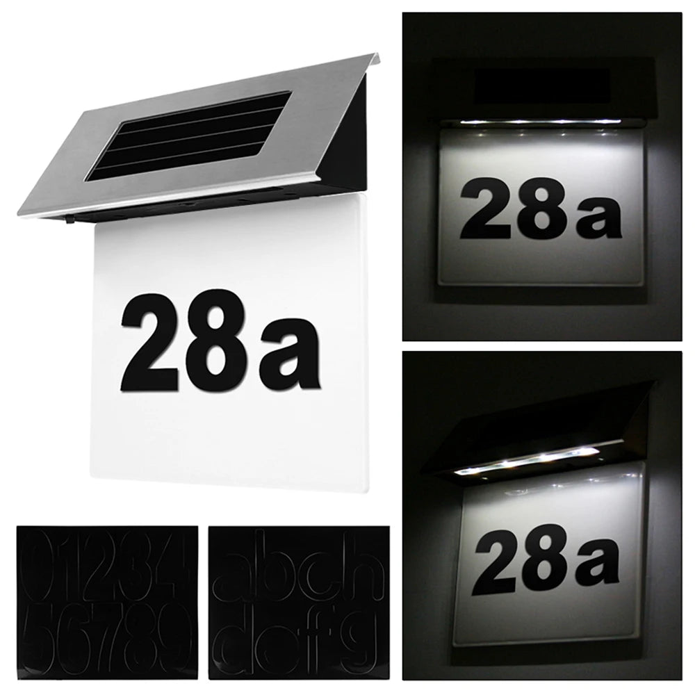 Svetleći Kućni Broj Solar LED Automatski Bez Kabla