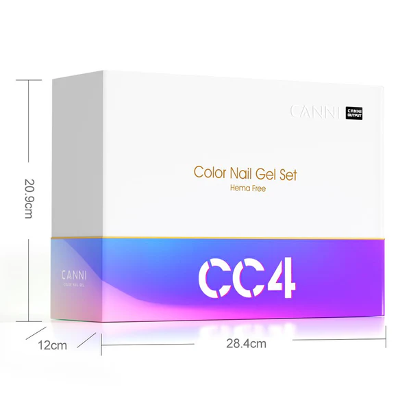 CANNI CC4 set gel lakova — karta boja sa 24 nijanse