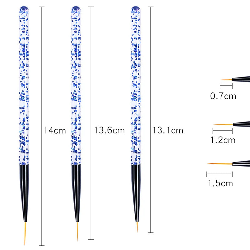 set liner četkica za nail art — detalj 4