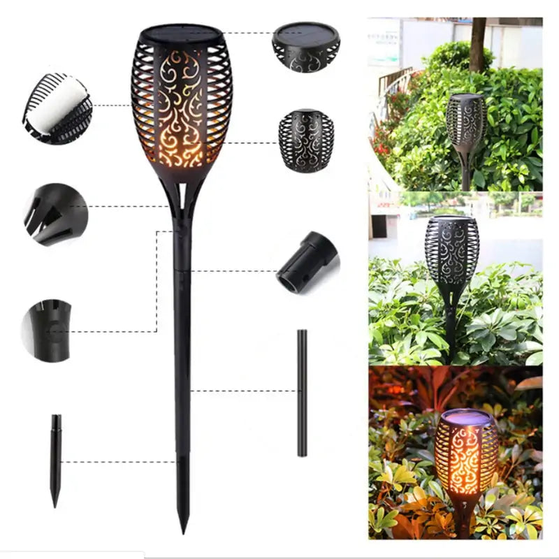 Solarna lampa sa efektom plamena