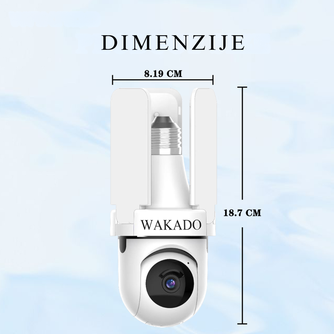 SmartCam sijalica 360° — WiFi kamera u E27 grlu, 4MP
