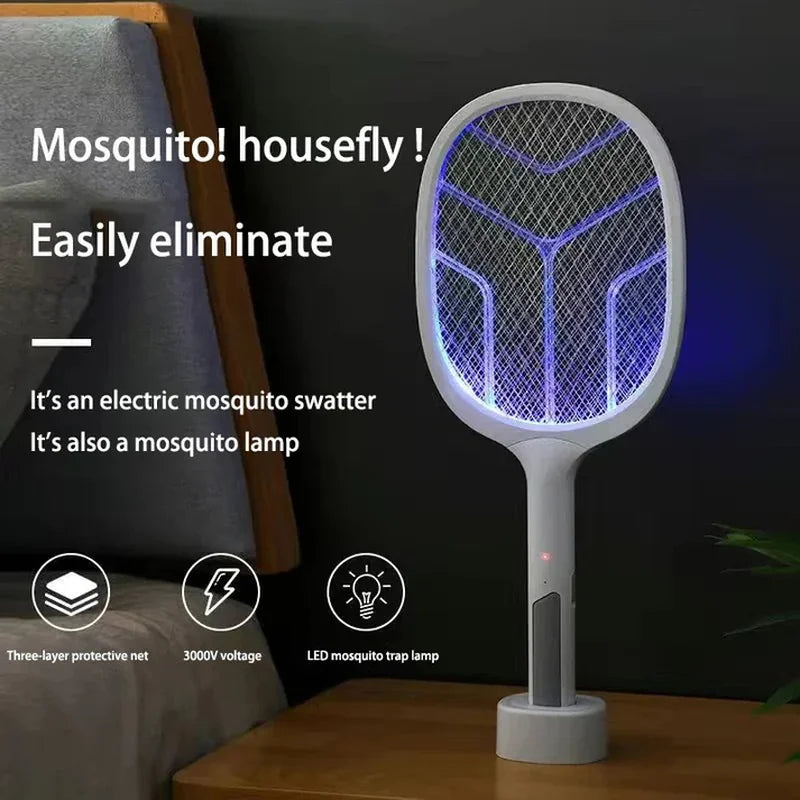 reket za komarce sa led lampom — pregled