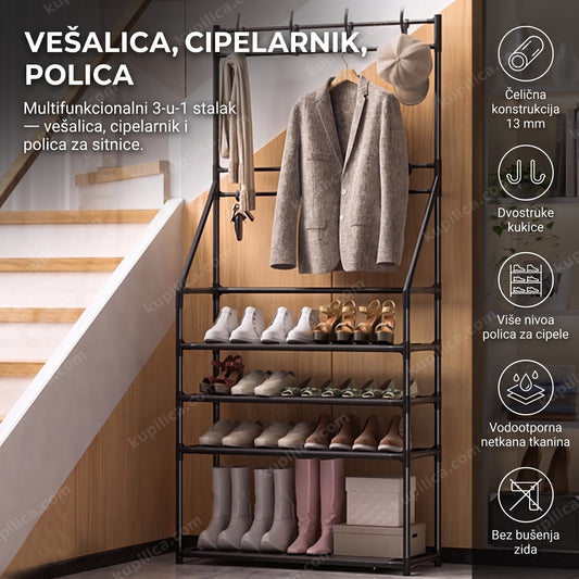3 u 1 organizer za predsoblje sa vešalicom i cipelarnikom, benefiti proizvoda