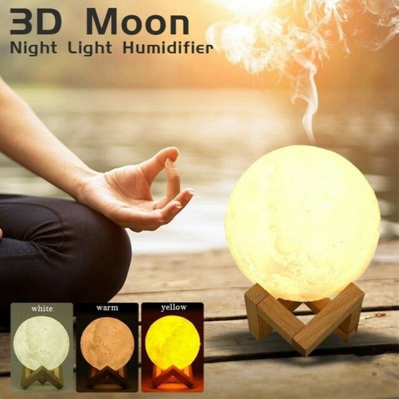 3D mesec lampa aroma difuzer — detalj 2