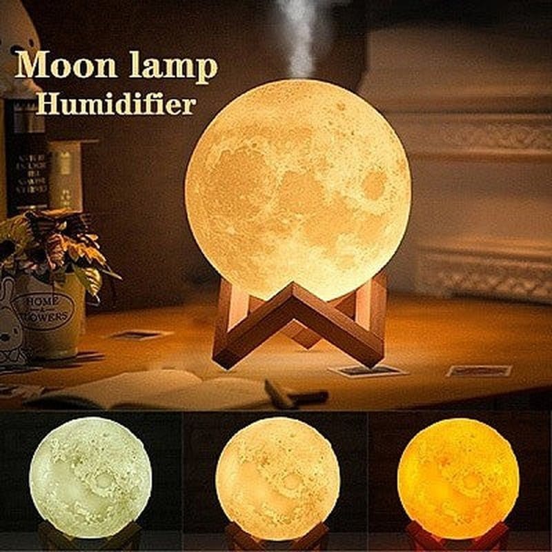3D mesec lampa aroma difuzer — detalj 3