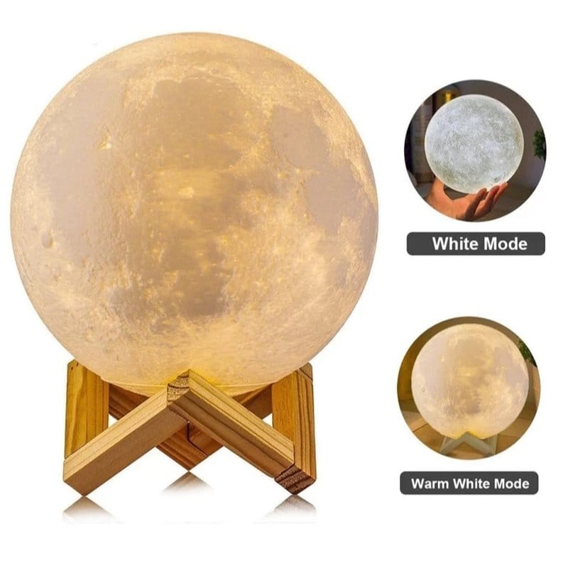 3D meseceva lampa sa postoljem — detalj 5