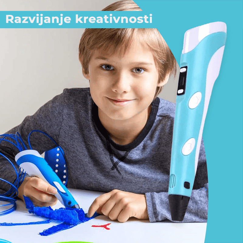 3D olovka za decu — detalj 3