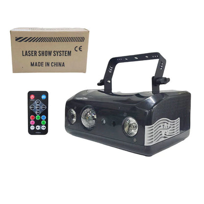 3u1 laserski svetlosni efekat 60W sa DMX kontrolom u kutiji sa daljinskim upravljačem
