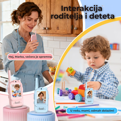 Video voki-toki za decu — set 2 uređaja, 2" HD ekran