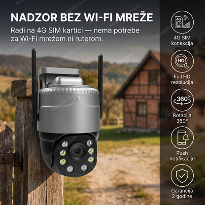 4g kamera za nadzor montirana na kapiji vikendice bez wi-fi mreže, benefiti proizvoda