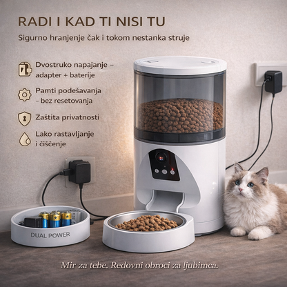 Automatska hranilica za ljubimce sa HD kamerom — 6 L