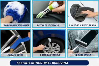 rotacione cetke i mikrofibra u kompletu