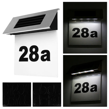 Svetleći Kućni Broj Solar LED Automatski Bez Kabla