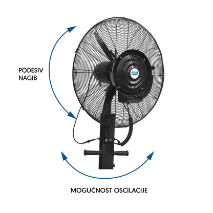 Profesionalni Ventilator sa raspršivačem vode-za kafiće,restorane,bašte