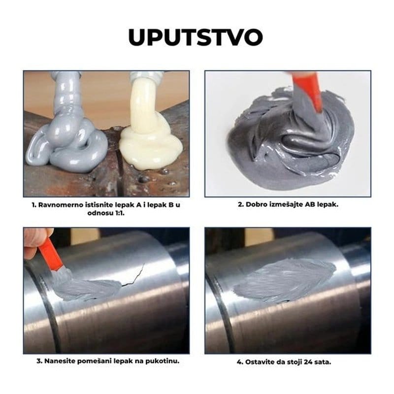 AB pasta za hladno zavarivanje — detalj 3