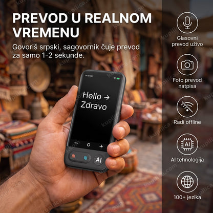 ai prevodilac stranih jezika sa prevodom na ekranu na pijaci — benefiti proizvoda