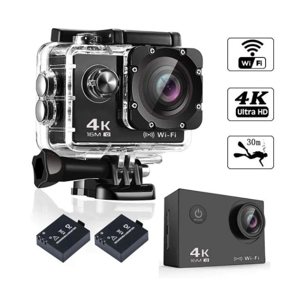 akciona kamera 4K WiFi — detalj 1