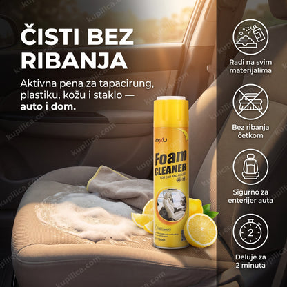 aktivna pena za čišćenje auta i doma — sprej na sedištu automobila, benefiti proizvoda