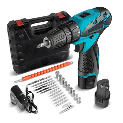 aku bušilica brushless 12V sa dve baterije — pregled