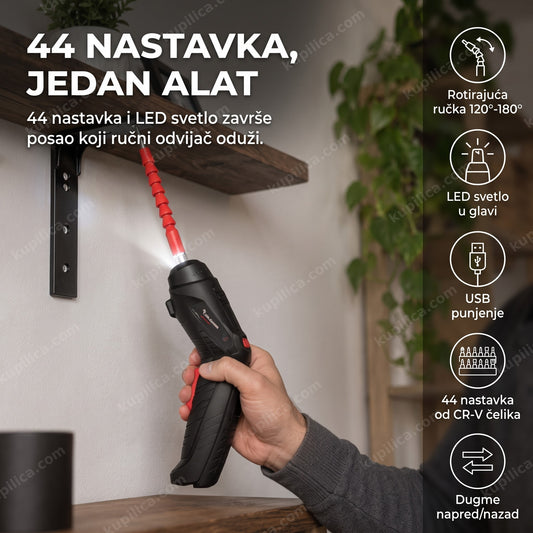 turbofix pro aku odvijač montira policu na zid, benefiti proizvoda