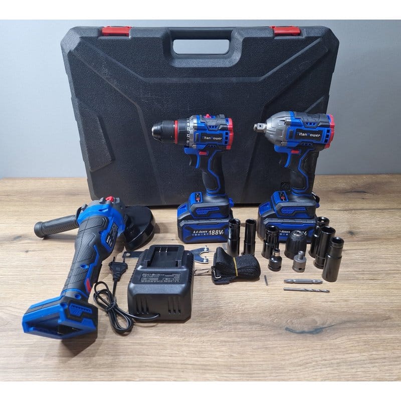 aku set 3u1 brusilica odvijač šrafilica — pregled
