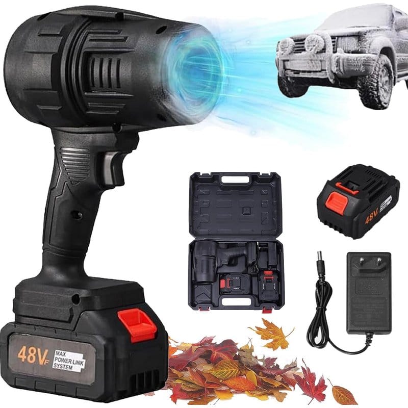 aku turbo fen 2000W dve baterije — pregled