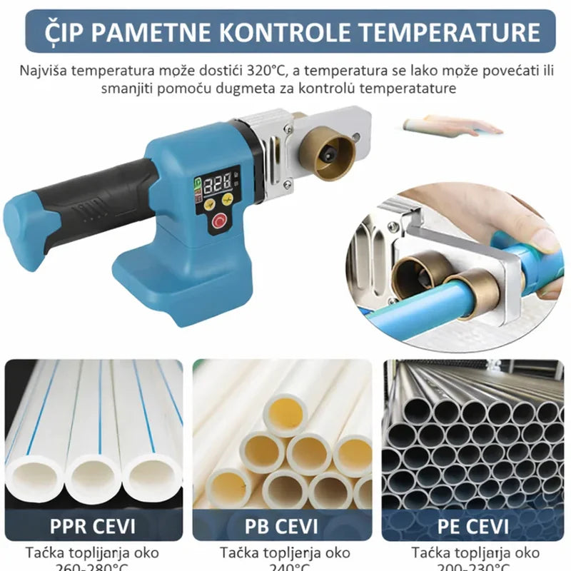 akumulatorska pegla za PVC i PPR cevi — detalj 3