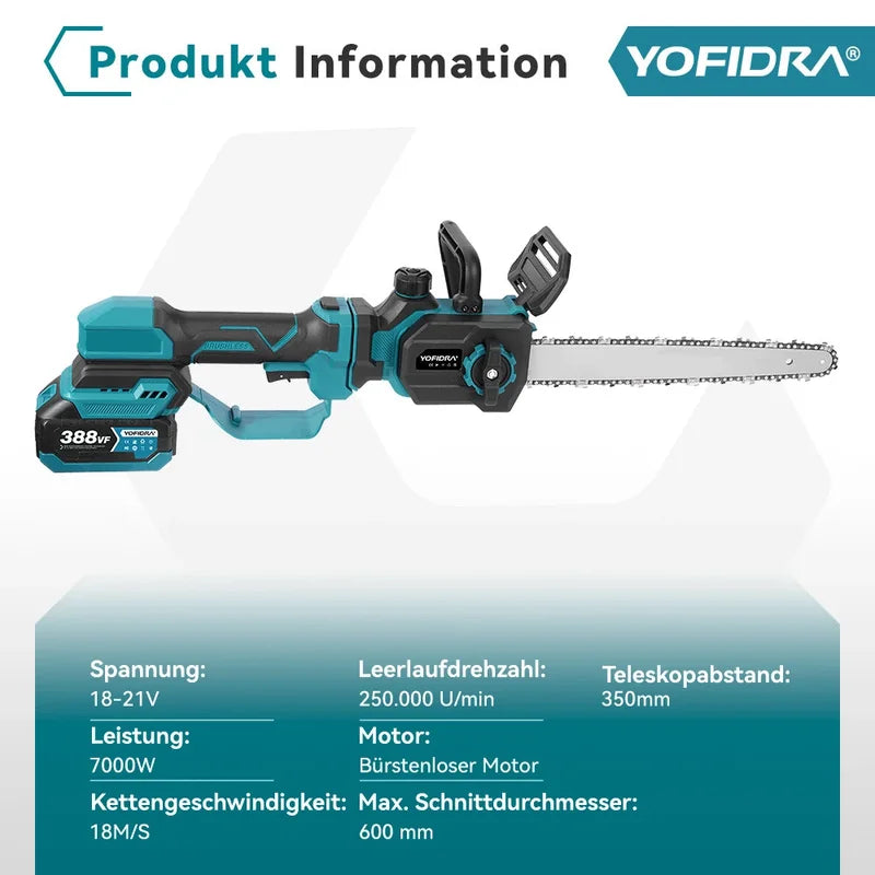 akumulatorska teleskopska testera brushless motor — detalj 3