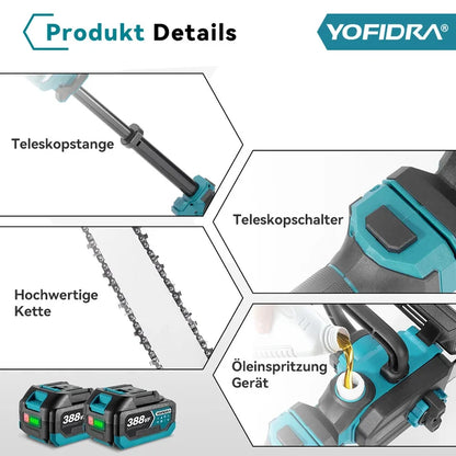 akumulatorska teleskopska testera brushless motor — detalj 6