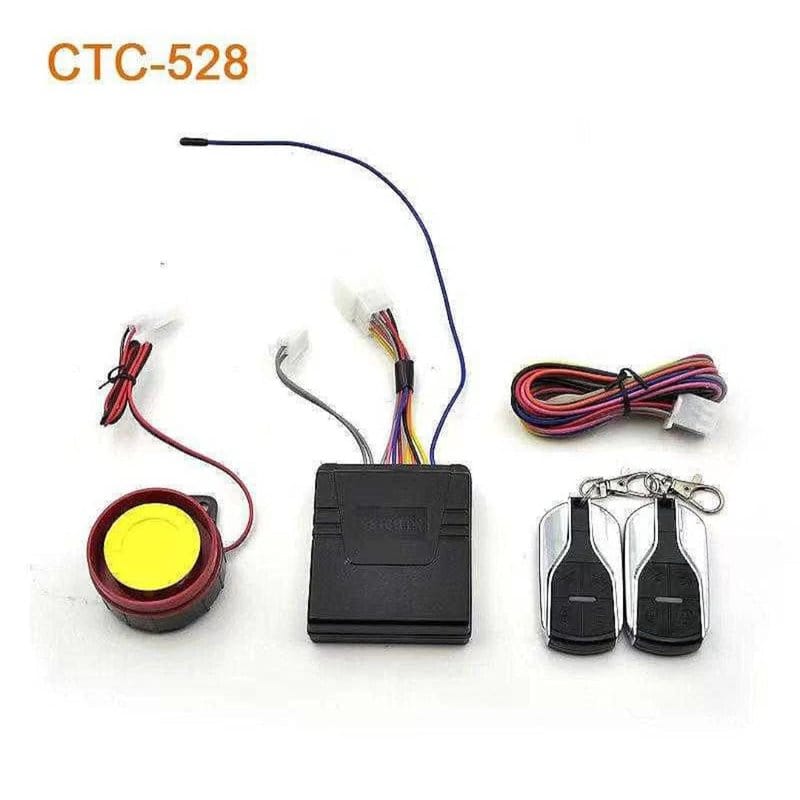 delovi alarma CTC-528 — kontrolna jedinica, sirena i dva daljinska