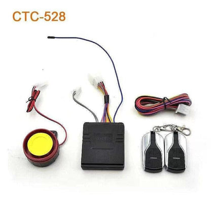 delovi alarma CTC-528 — kontrolna jedinica, sirena i dva daljinska