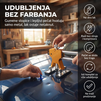 alat za ispravljanje limarije vakumom na haubi automobila sa udubljenjima od grada, benefiti proizvoda