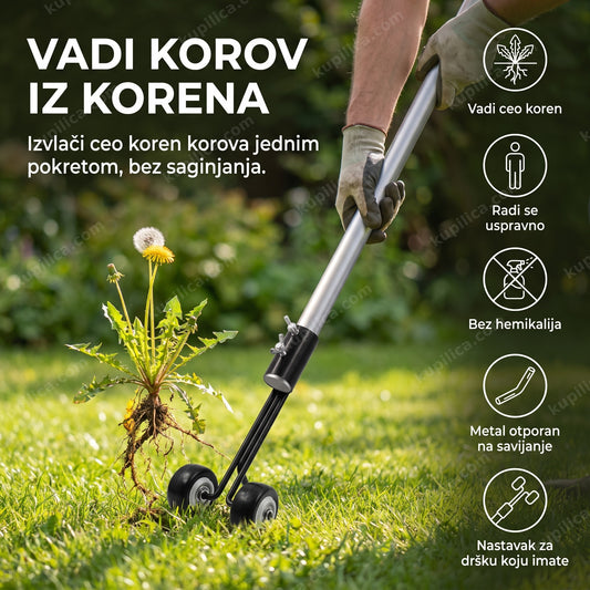 alat za uklanjanje korova u travnjaku sa metalnim nastavkom, benefiti proizvoda
