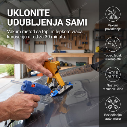alat za uklanjanje udubljenja na karoseriji automobila u garaži, benefiti proizvoda