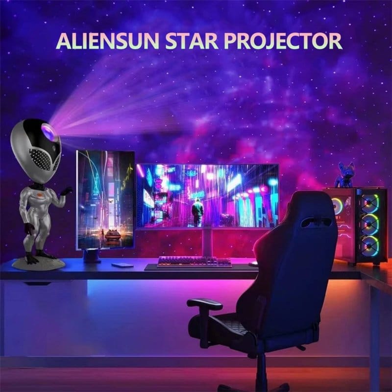 alien lampa zvezdano nebo koja ponavlja reči — detalj 8