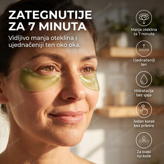 aloe vera maska za oči na koži ispod oka odrasle žene, benefiti proizvoda