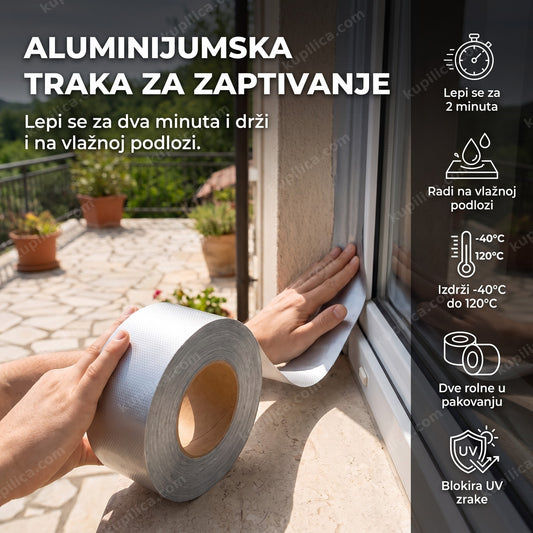 aluminijumska traka za zaptivanje prozora na terasi, benefiti proizvoda