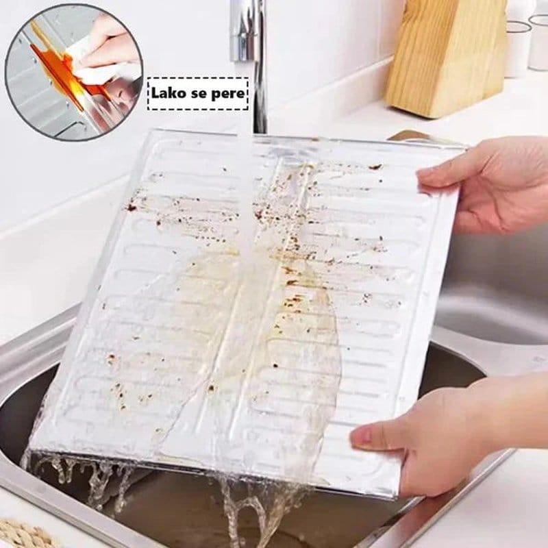 aluminijumska zaštita od prskanja ulja sklopiva — detalj 2