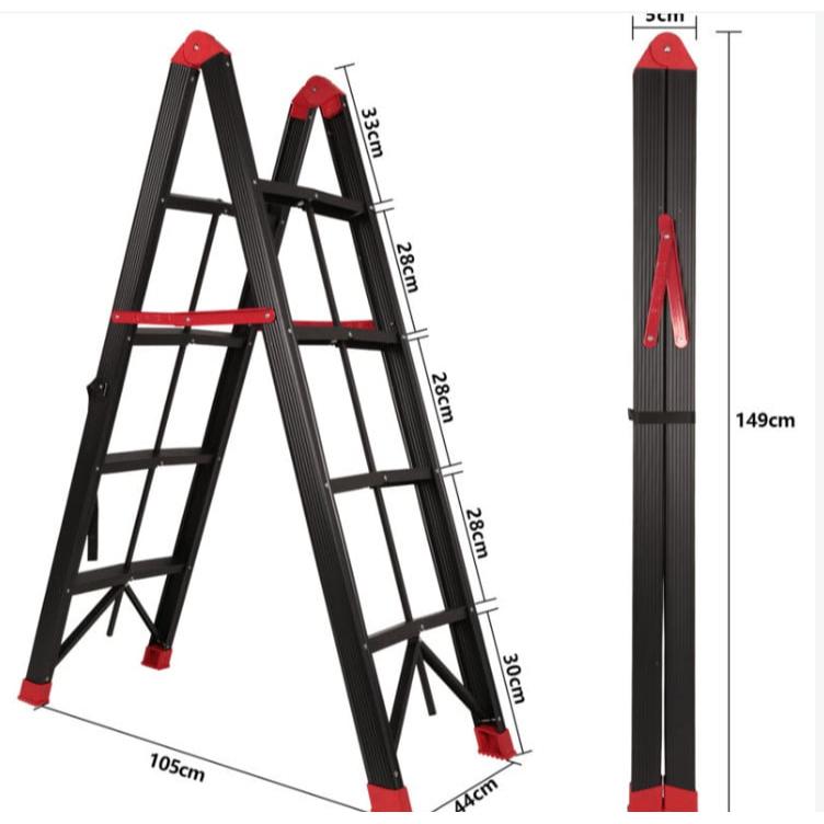 aluminijumske A-ram merdevine 150 kg — detalj 2