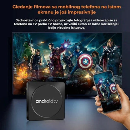 android tv box sa glasovnom komandom — detalj 1