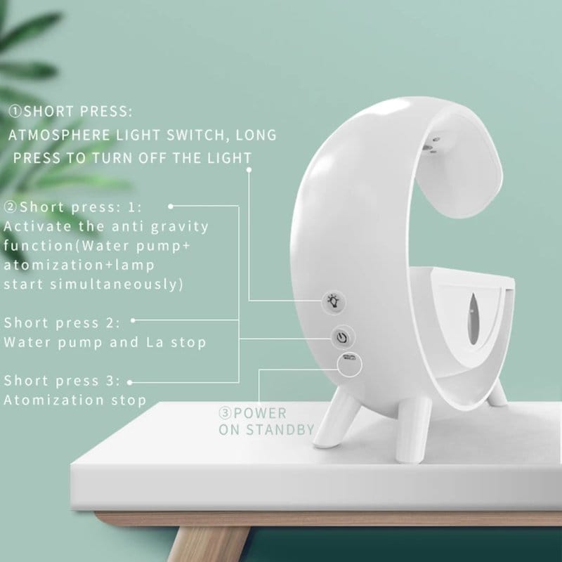 anti gravity difuzer sa lampom — detalj 6