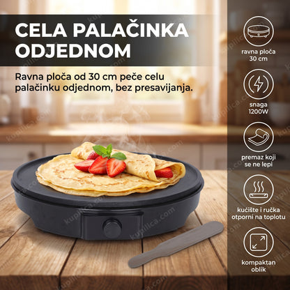 aparat za palačinke sa ravnom pločom i gotovom palačinkom sa voćem, benefiti proizvoda