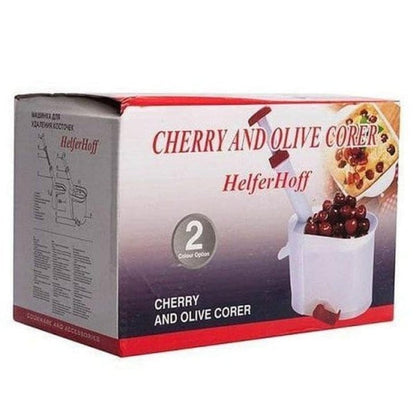 kutija pakovanja aparata sa natpisom cherry and olive corer HelferHoff
