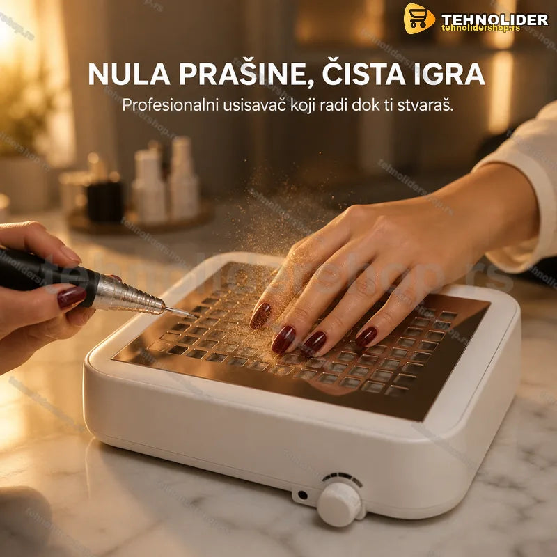 Aspirator za nokte 120W sa rešetkom na radnom stolu