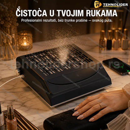 aspirator za nokte BQ 858-10 na radnom stolu za manikir