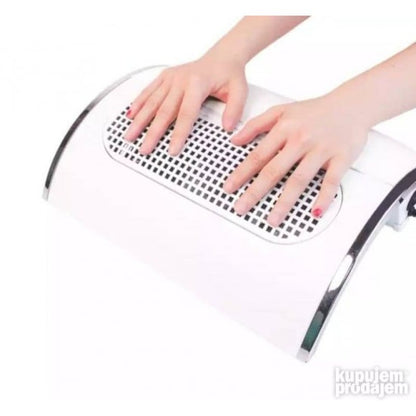 unutrašnjost aspiratora za nokte sa tri ventilatora